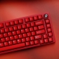 Ice Crystal Red 104+10 Keycaps Set ABS Doubleshot Translucent Cherry Profile for Mechanical Gaming Keyboard